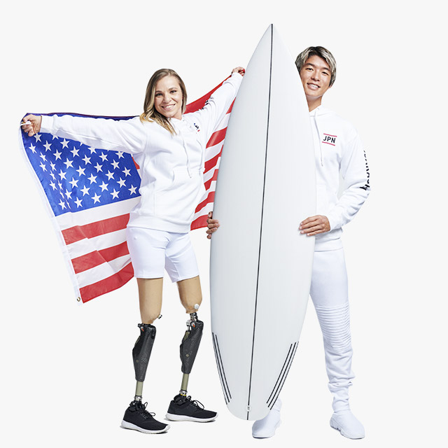 Paralympian Oksana Masters and Olympian Kanoa Igarshi