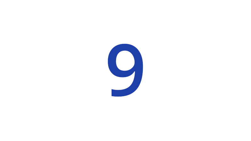 Nine.
