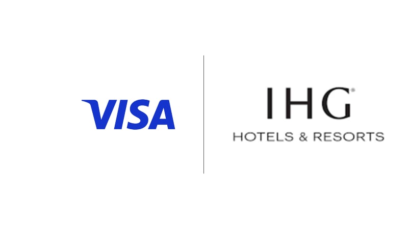 Visa and Intercontinental Hotel Group logos